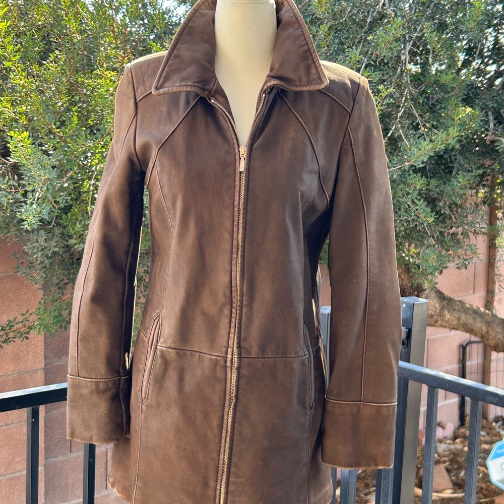 Brown Leather Women's Jacket